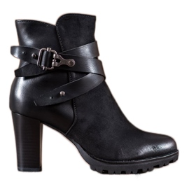 Super Mode Klasične čizme na postu crna