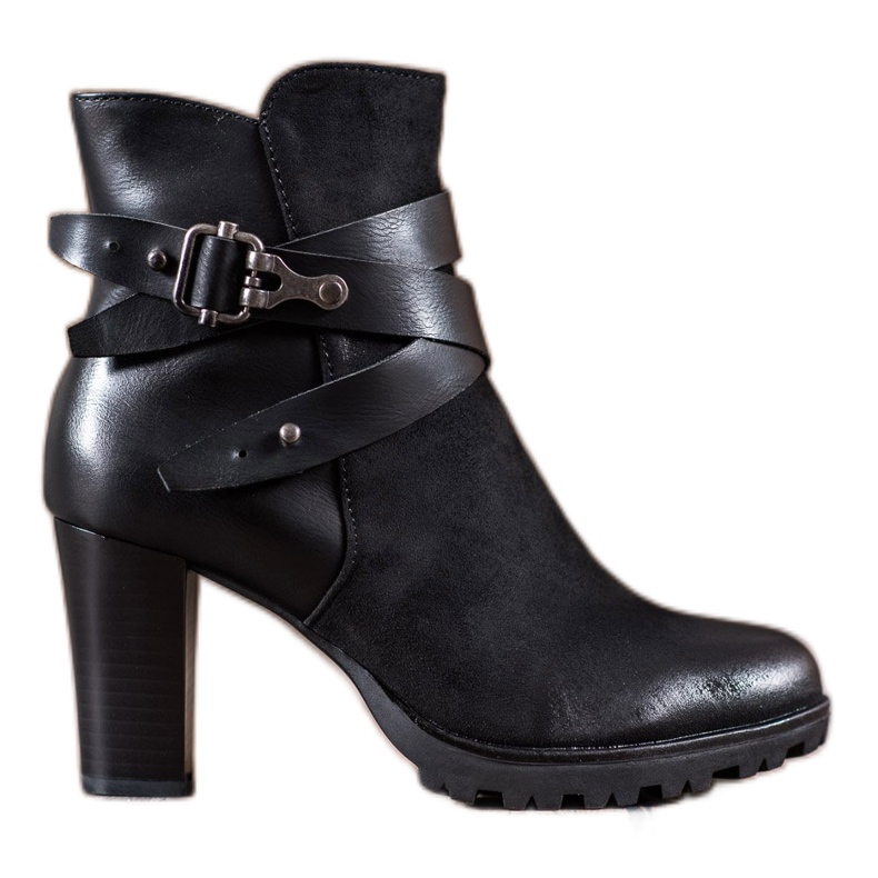 Super Mode Klasične čizme na postu crno