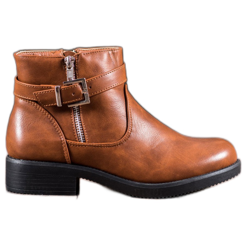 Abloom Smeđe čizme s eko kožom smeđa