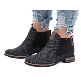 Crne čizme Chelsea HX2U306-1B crna