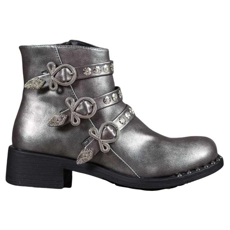 Forever Folie Čizme sa klinovima siva