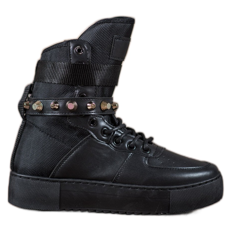 Diamantique Visoke crne čizme crno