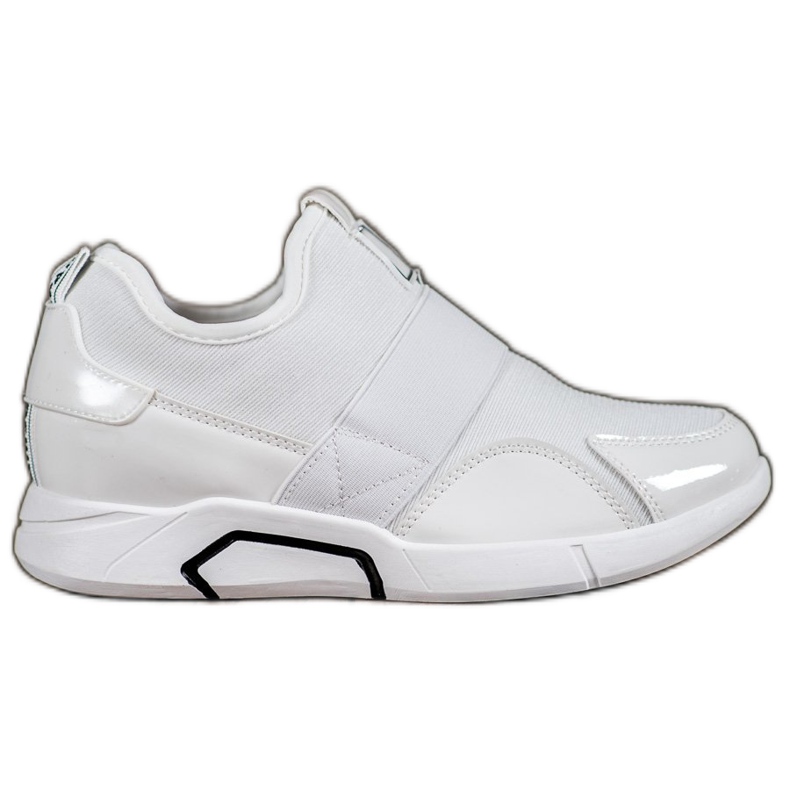 Ideal Shoes Modne tenisice na uskakanje bijela