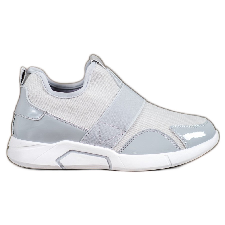 Ideal Shoes Modne tenisice na uskakanje siva