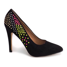 Suede visoke potpetice U415-1 Crna