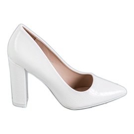 Diamantique Pumpe na stupu bijela
