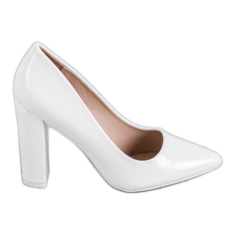 Diamantique Pumpe na stupu bijela