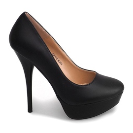 Crpke Stilettos na platformi S3477-5 Crna
