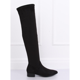 Crne čizme na visokim bedrima crne RB34P crne crna
