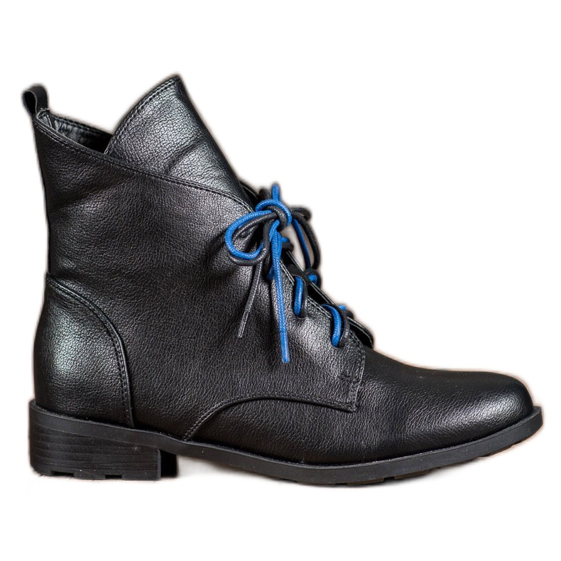 Filippo Čizme na vezanje s eko kožom crno