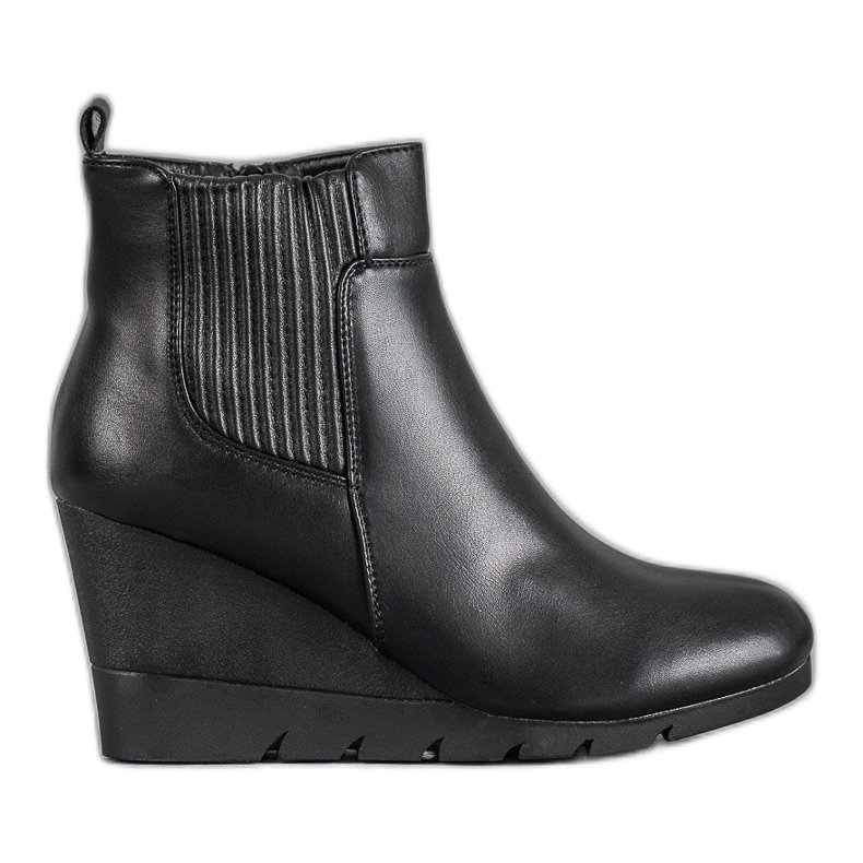 SHELOVET Čizme na klin crvena