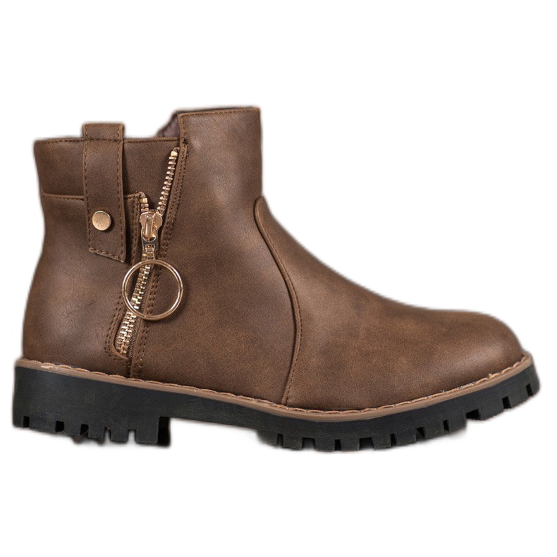 Jumex Čizme s ukrasnim zatvaračem smeđa