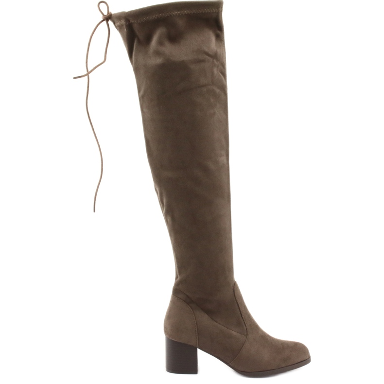 M.Daszyński Čizme od antilopa preko koljena smeđa