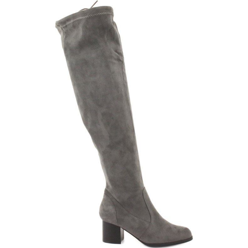 M.Daszyński Čizme od antilopa preko koljena siva