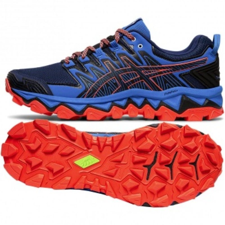 Patike za trčanje Asics Gel-FujiTrabuco 7 M 1011A197 400 mornarsko plava plava