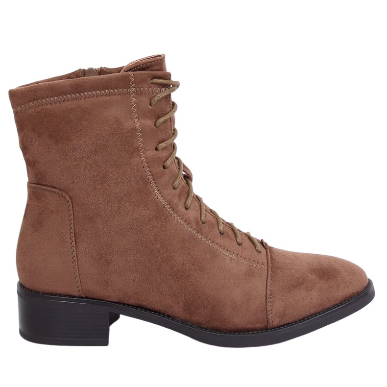 Čizme na vezanje, bež 3127 Khaki