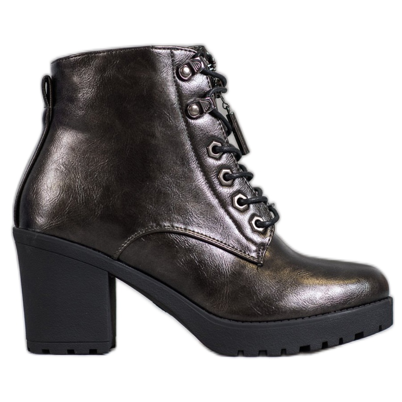 M.Daszyński Metalne čizme na postu siva