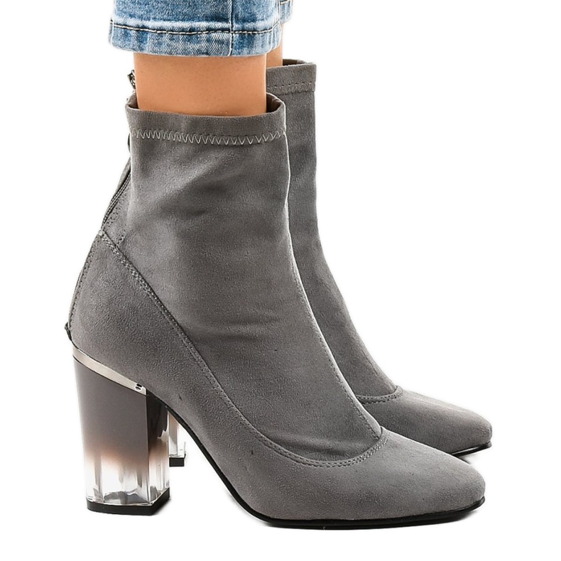 Sive antilop čizme na stupu H8-93 siva