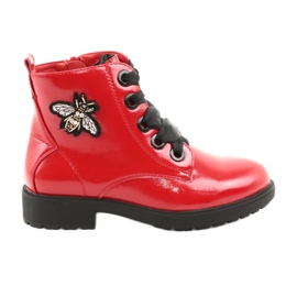 Lakirane čizme Sergio Leone 530 crna crvena