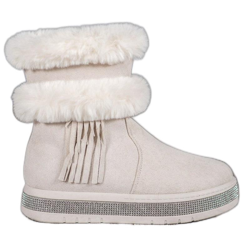 SHELOVET Snježne čizme s resama smeđa