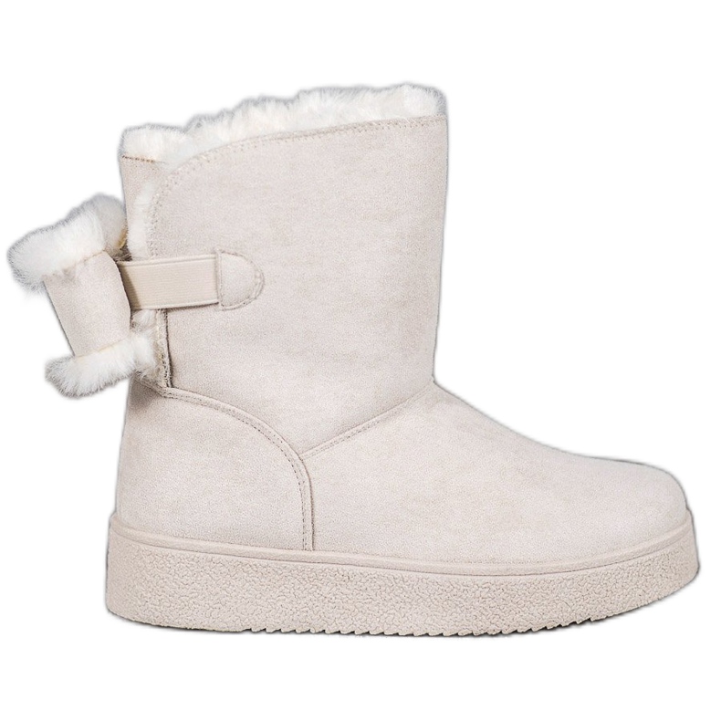 SHELOVET Mukluki s mašnom smeđa