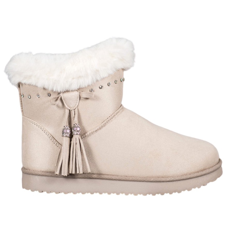 SHELOVET Mukluki sa kristalima smeđa