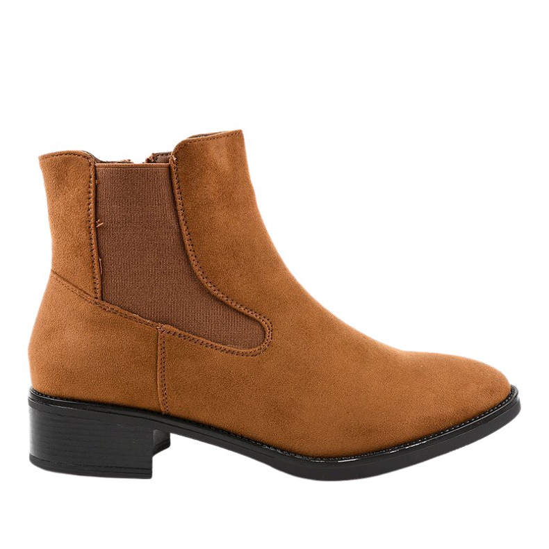 Smeđe ravne čizme za žene 1552 smeđa