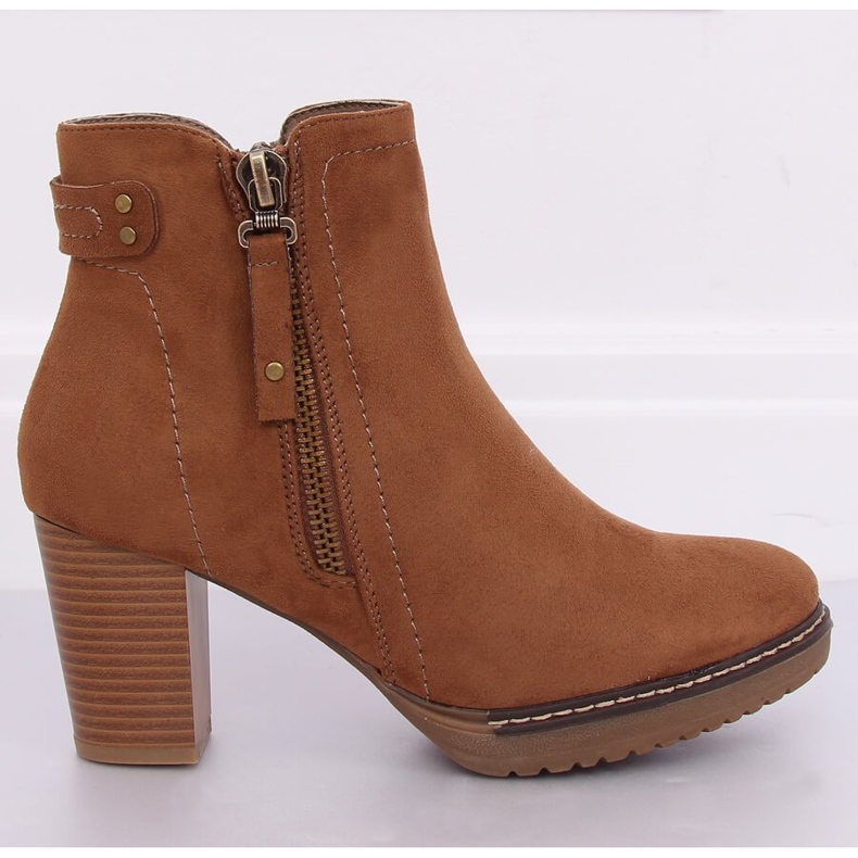 Bež antilop visoke cipele 8B856 Khaki II kvaliteta