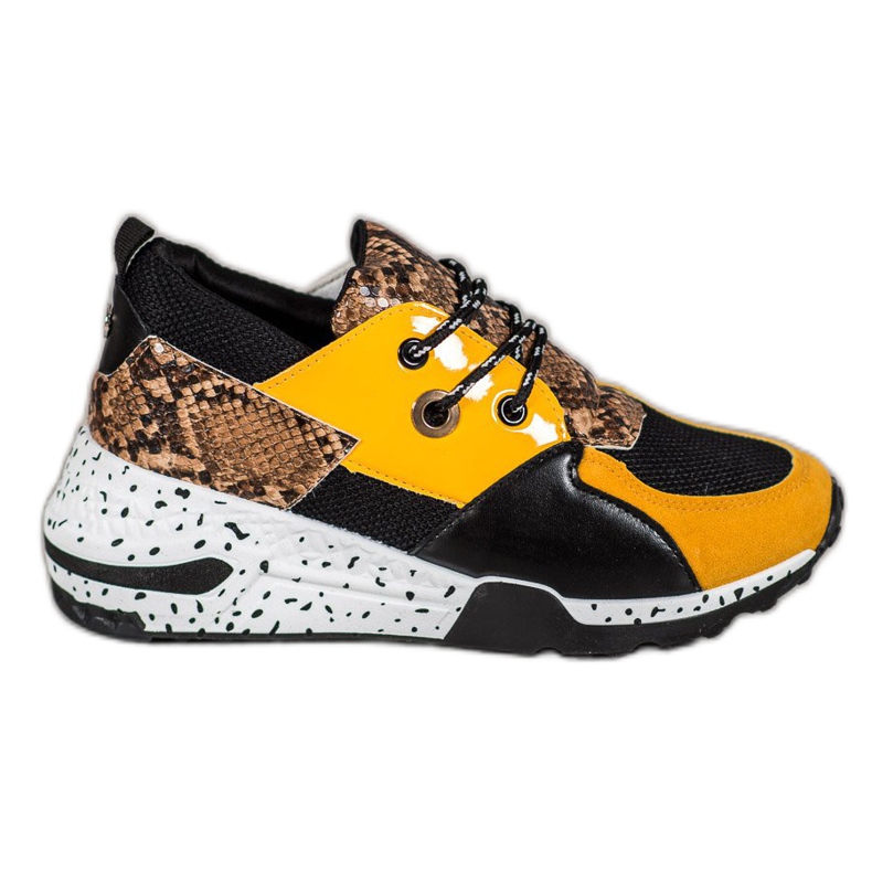 Snake Print VICES tenisice raznobojna žuta boja