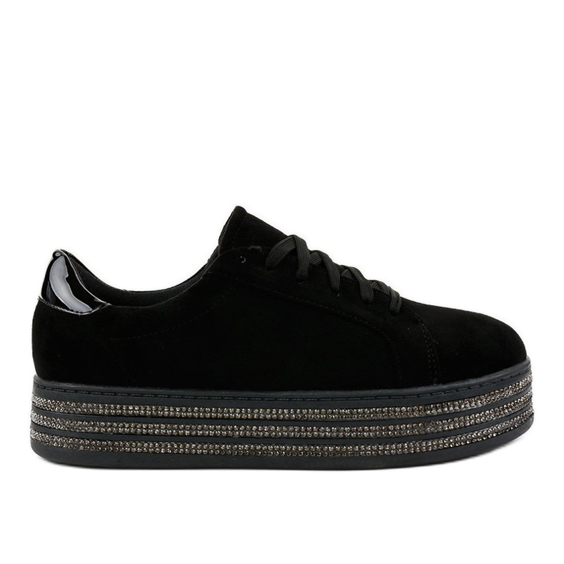 Crne tenisice ukrašene ženskim G280 crno