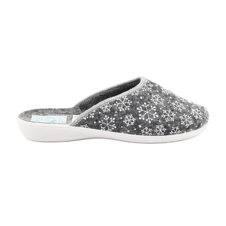 Adanex papuče od pahuljice od filca 24215 bijela siva