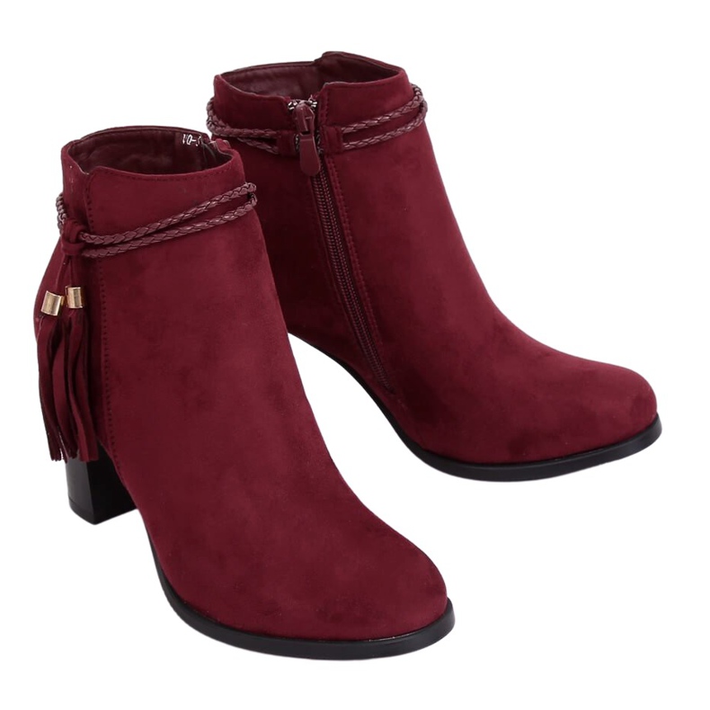Bordo čizme s visokim potpeticama VQ-31 Winered crvena
