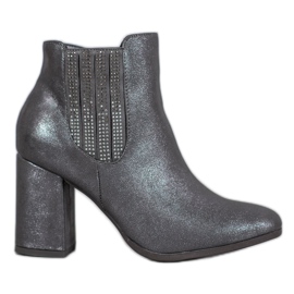 Kylie Elegantne čizme na post siva