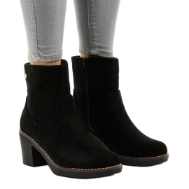 Crne antilop visoke potpetice 8B852 crna