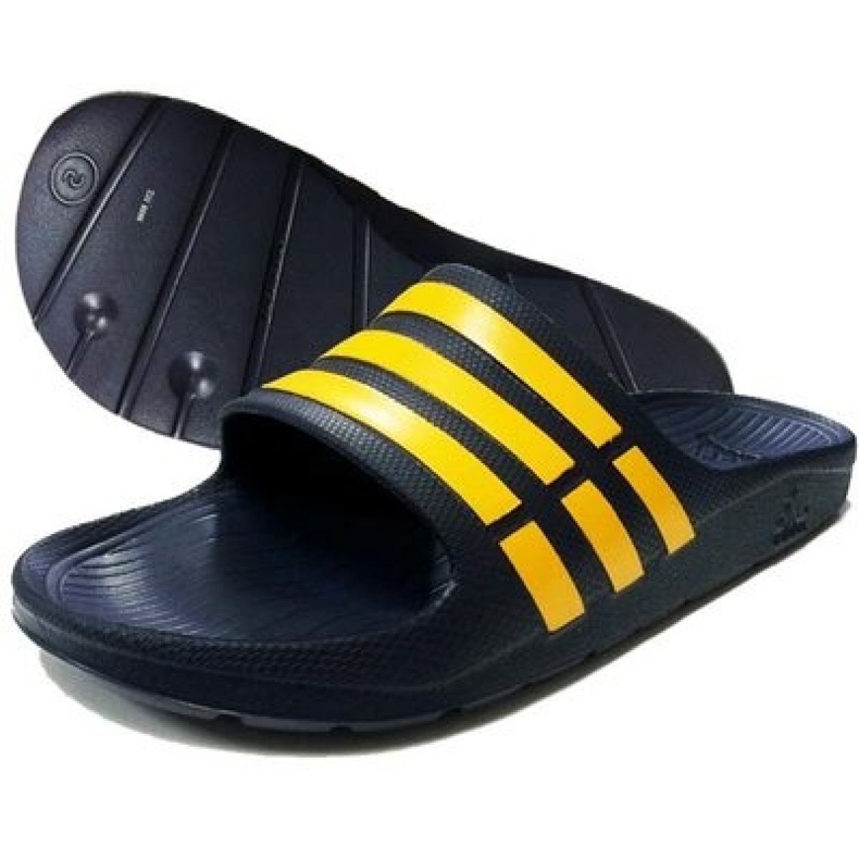 Adidas papuče Duramo Slide M M17840 mornarsko plava žuta boja
