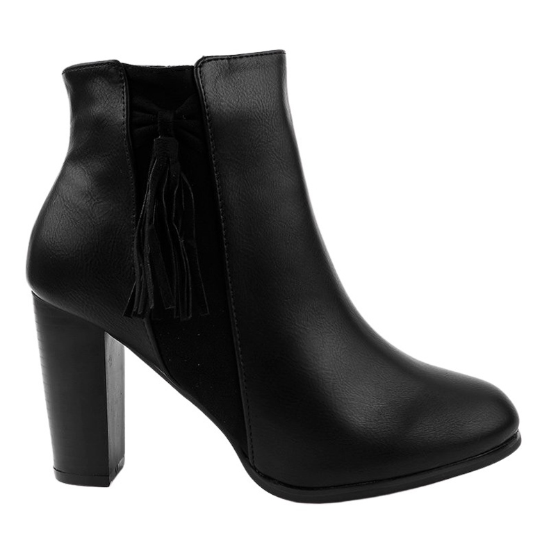 Crne gležnjače s resama F880 crno