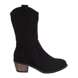 Crne CM-9M1-1 Crne kaubojske čizme crna