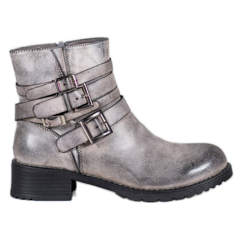 SHELOVET Klasične sive čizme siva