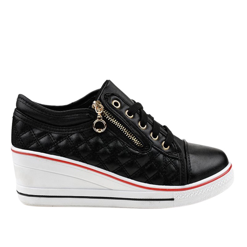 Crne tenisice na klin LT-413B-1 crno