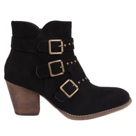 Crne kaubojske čizme L88-162 Crne crna