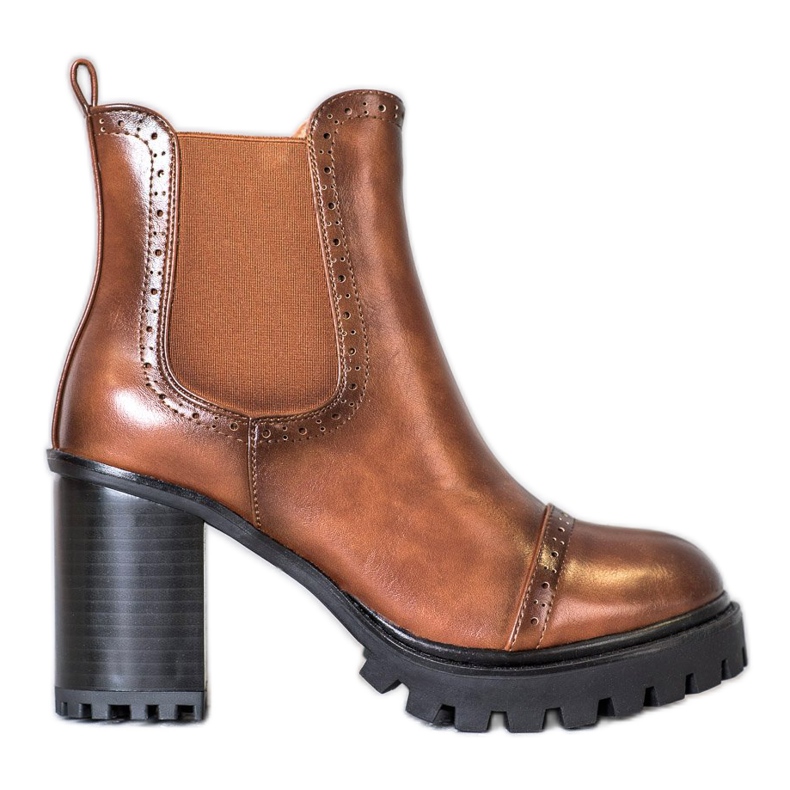 Seastar Klizne čizme na platformi smeđa