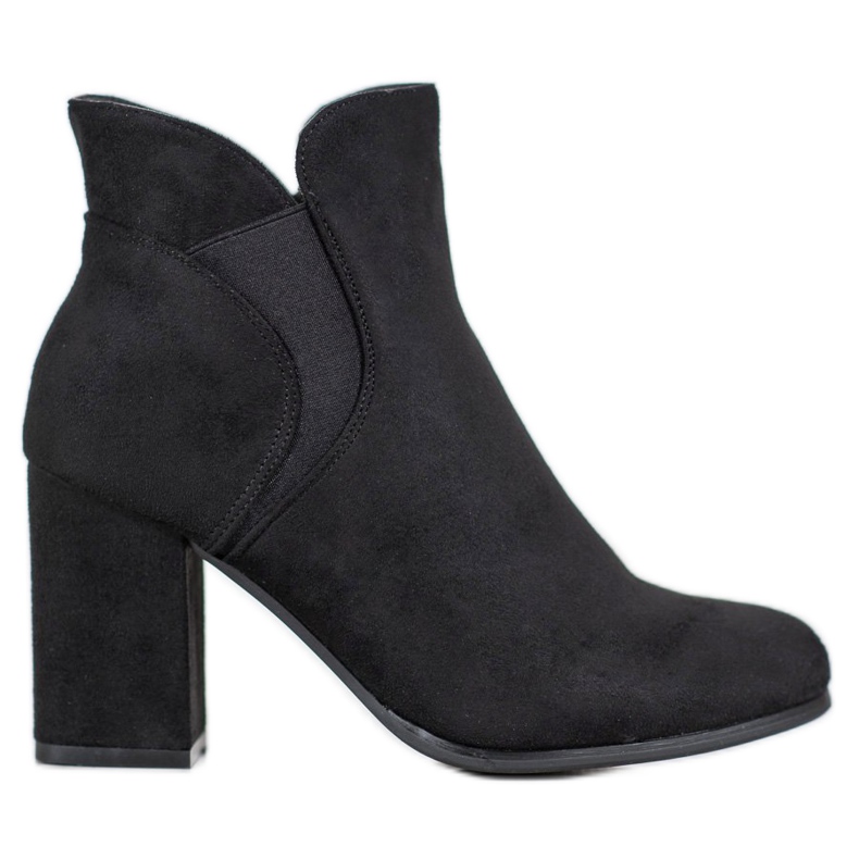 Marquiz Navlačne čizme od antilopa crno