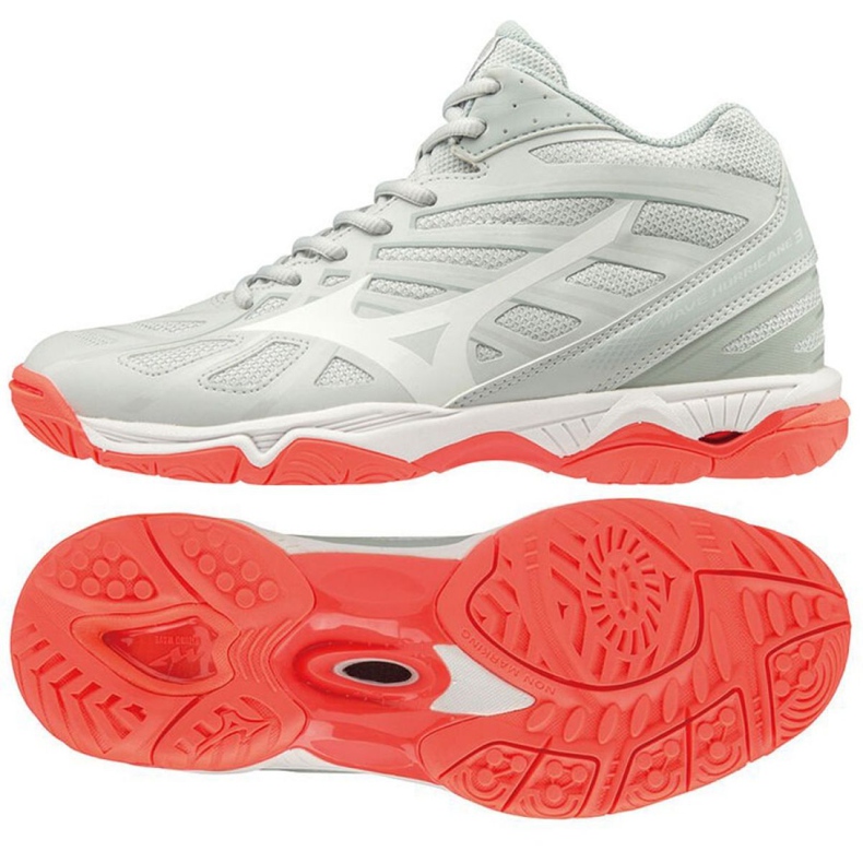 Mizuno Wave Hurricane 3 Mid W V1GC174560 cipele bijela bijela
