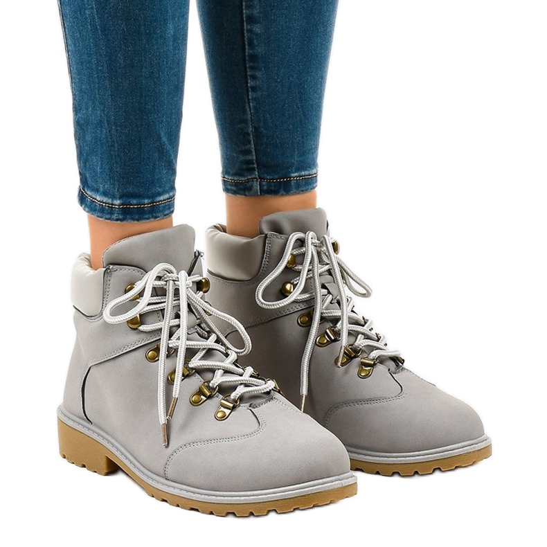 Sive planinarske čizme bez izolacije XDS1702 siva