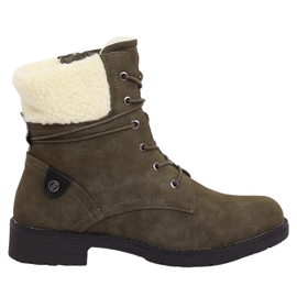 Zelene čizme na vezanje K-9926 Zelene zelena