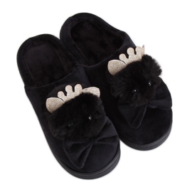 Crne ženske crne papuče DD112 Crne crna