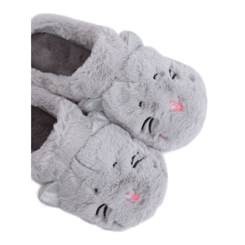 Sive ženske sive papuče MA16 Grey siva