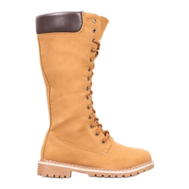 Seastar Tople čizme na vezanje smeđa