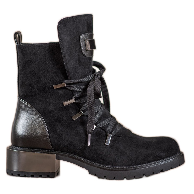 Goodin Čizme na vezanje crno