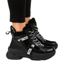 Crne ženske izolirane tenisice F803-7 crna